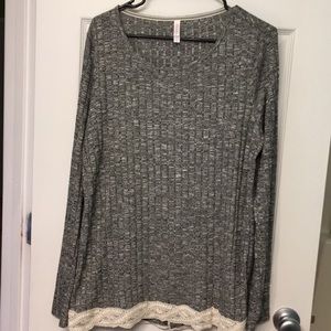 Xhilartion long sleeve top 2x